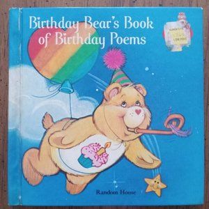 Vintage 1983 BIRTHDAY BEAR'S BOOK OF BIRTHDAY POEMS Hardcover Random House